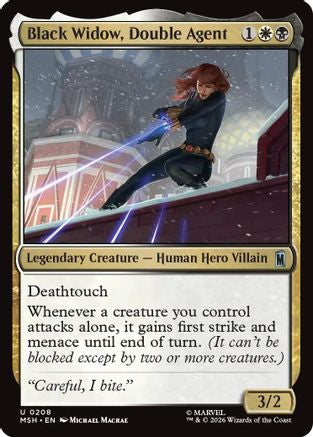 Black Widow, Double Agent (MSH-208) - Marvel Super Heroes Foil