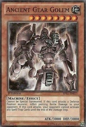 Ancient Gear Golem (Starfoil) (BP01-EN011) - Battle Pack: Epic Dawn 1st Edition