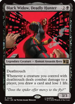 Black Widow, Deadly Hunter (MSC-648) - Commander: Marvel Super Heroes Foil