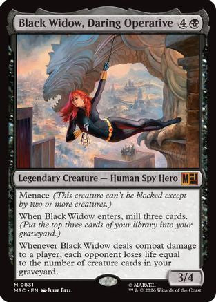 Black Widow, Daring Operative (MSC-831) - Commander: Marvel Super Heroes