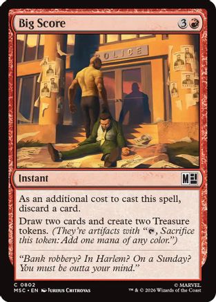 Big Score (MSC-802) - Commander: Marvel Super Heroes Foil