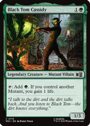 Black Tom Cassidy (MSC-715) - Commander: Marvel Super Heroes Foil