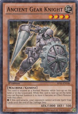 Ancient Gear Knight (Starfoil) (BP01-EN146) - Battle Pack: Epic Dawn Unlimited