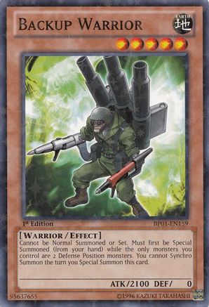 Backup Warrior (Starfoil) (BP01-EN159) - Battle Pack: Epic Dawn Unlimited