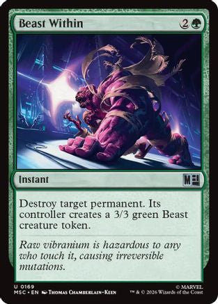 Beast Within (MSC-169) - Commander: Marvel Super Heroes