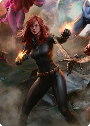Black Widow, Intel Expert Art Card (AAMSH-004) - Art Series: Marvel Super Heroes