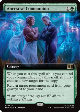 Ancestral Communion (Extended Art) (MSC-376) - Commander: Marvel Super Heroes