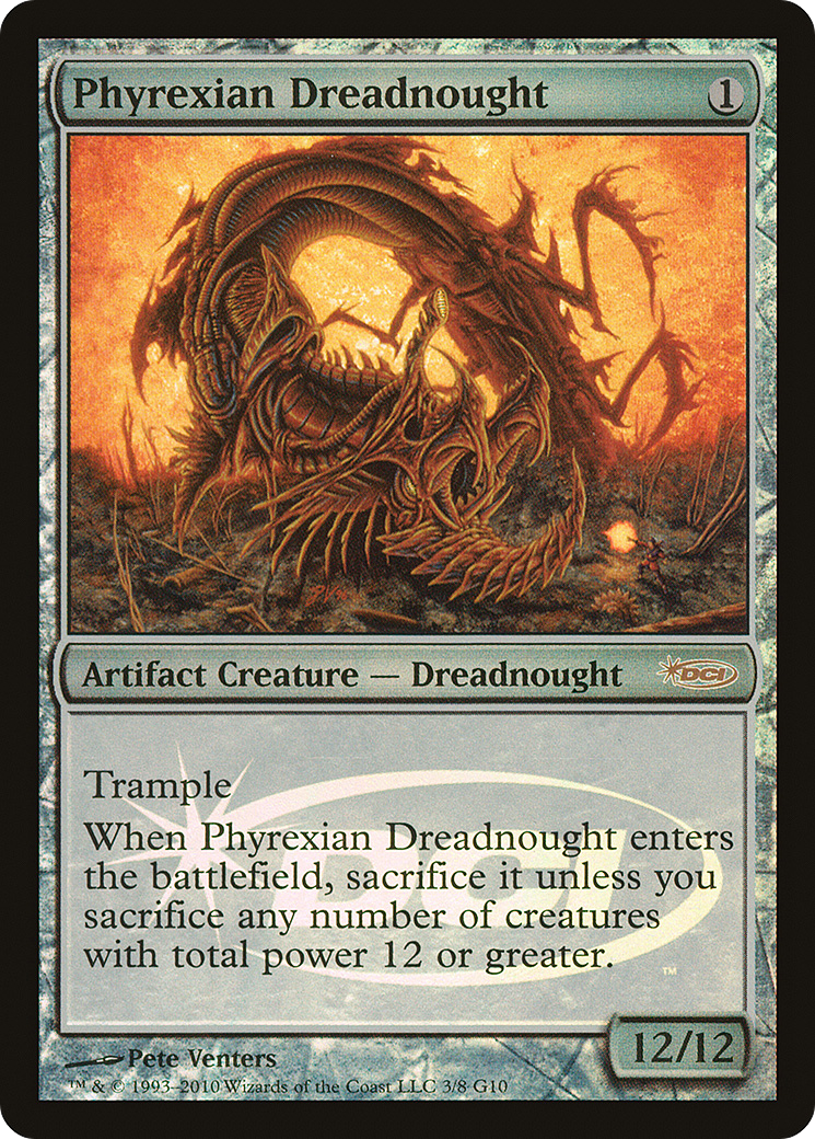 Phyrexian Dreadnought (JDG-003) - Judge Gift Cards 2010 Foil
