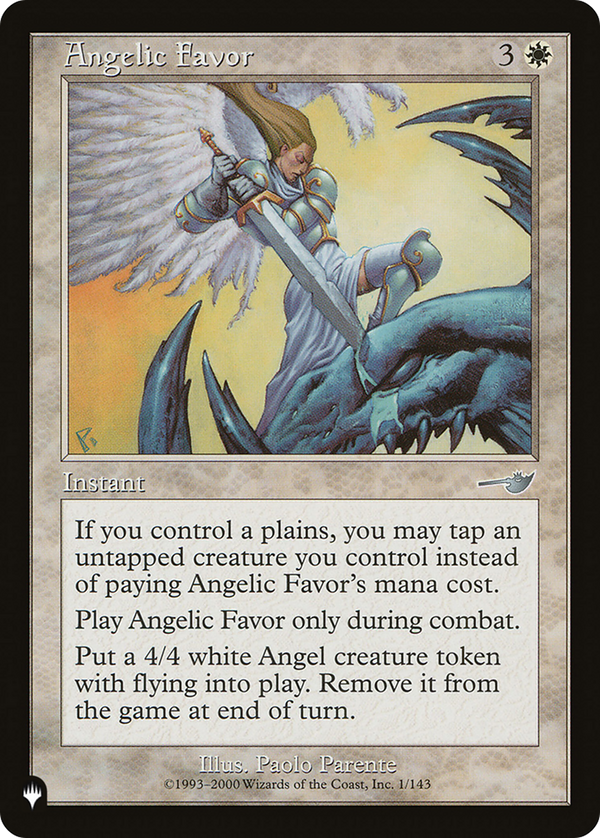 Angelic Favor (LIST-1/143) - The List