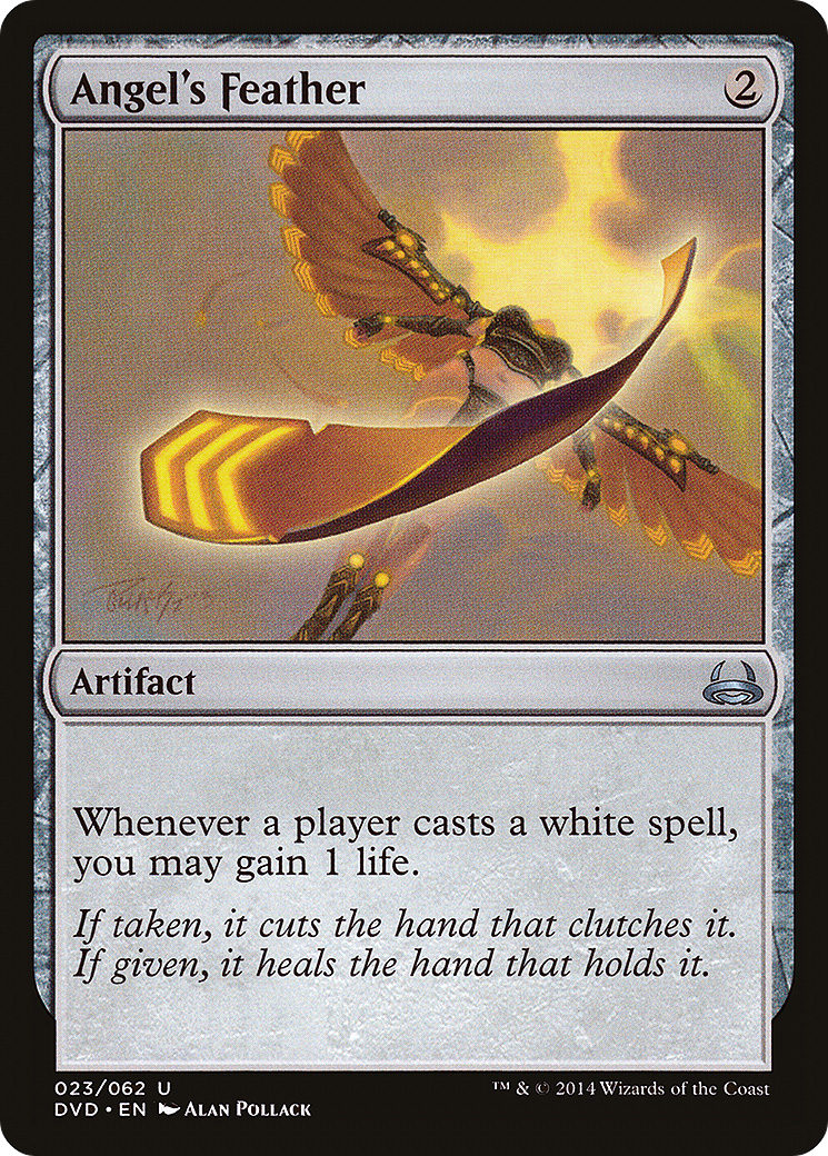 Angel's Feather (DD3-023) - Duel Decks Anthology: Divine vs. Demonic