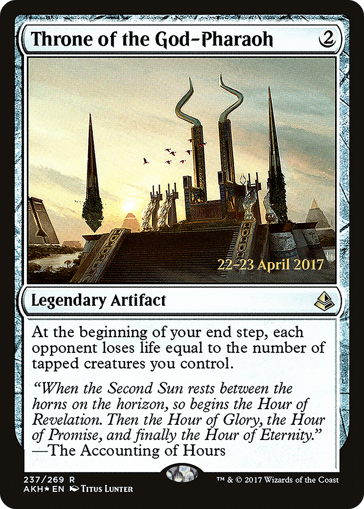 Throne of the God-Pharaoh (PRE-237) - Amonkhet Promos Foil