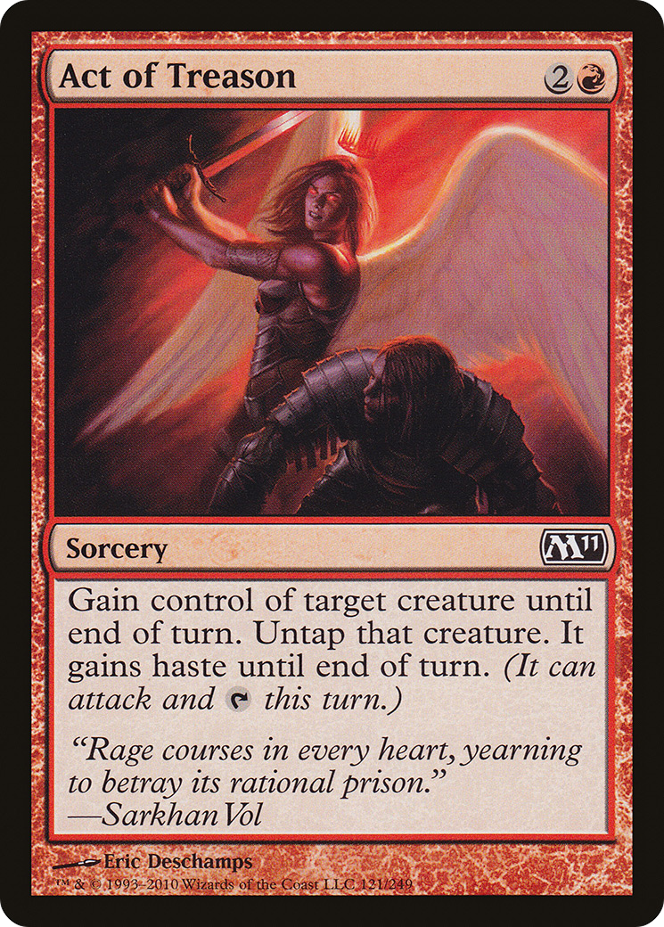 Act of Treason (M11-121) - Magic 2011 Foil