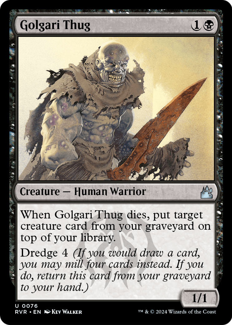 Golgari Thug (RVR-076) - Ravnica Remastered