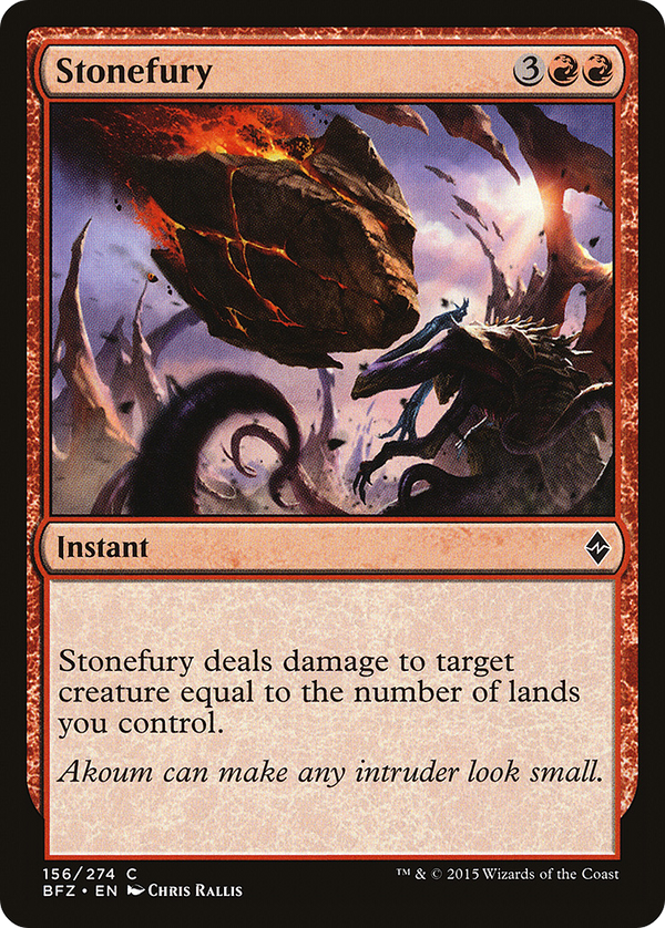Stonefury (BFZ-156) - Battle for Zendikar