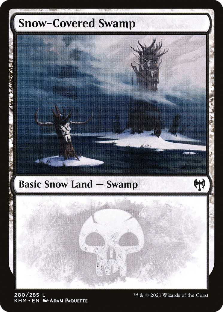 Snow-Covered Swamp (280) (KHM-280) - Kaldheim: (snow) Foil