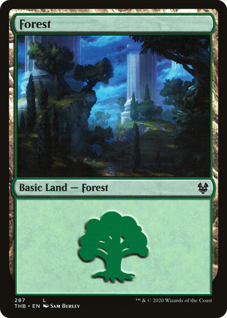 Forest (287) (THB-287) - Theros Beyond Death Foil