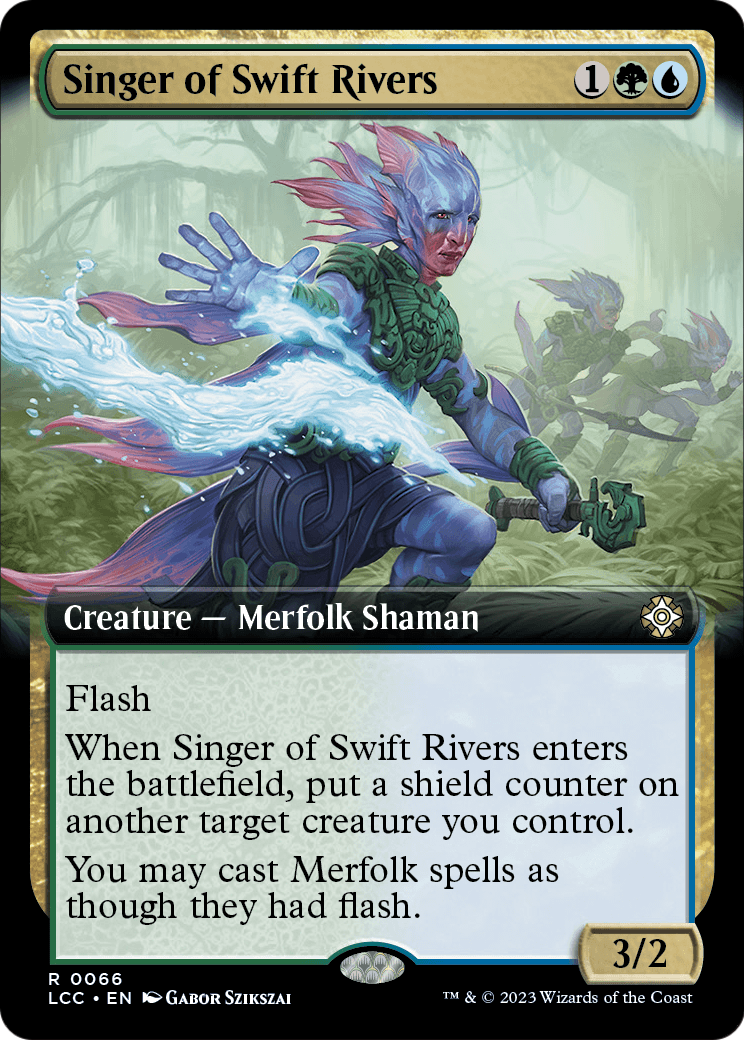 Singer of Swift Rivers (Extended Art) (LCC-066) - The Lost Caverns of Ixalan Commander: (Extended Art)