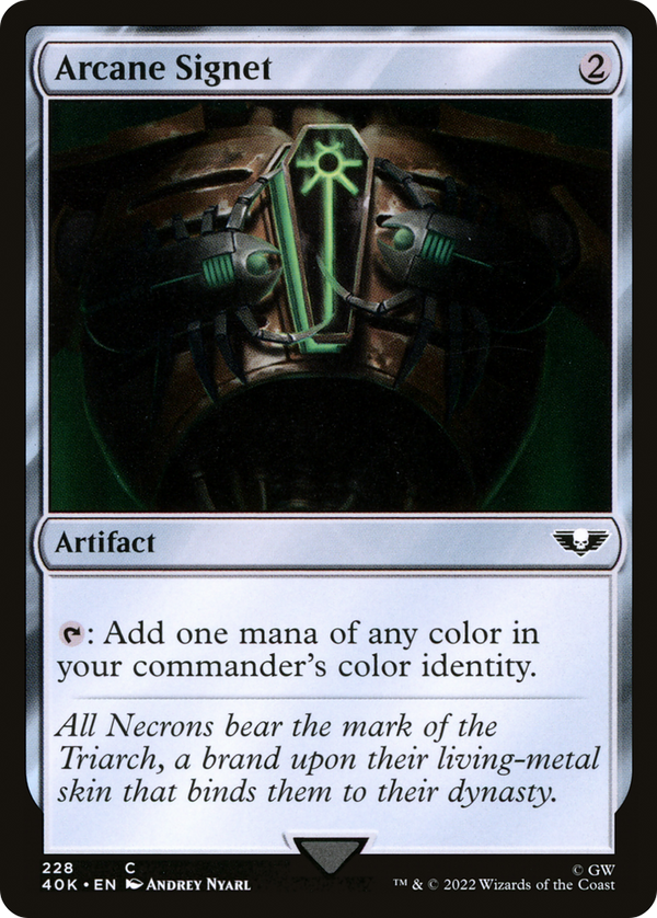 Arcane Signet (228) (40K-228) - Warhammer 40,000 Commander