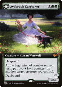 Avabruck Caretaker (Extended Art) (VOW-384) - Innistrad: Crimson Vow: (Extended Art, Double Faced Transform)