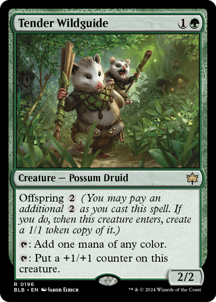 Tender Wildguide (BLB-196) - Bloomburrow Foil