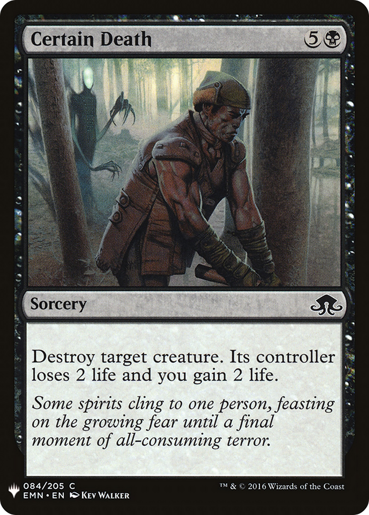 Certain Death (LIST-084) - The List