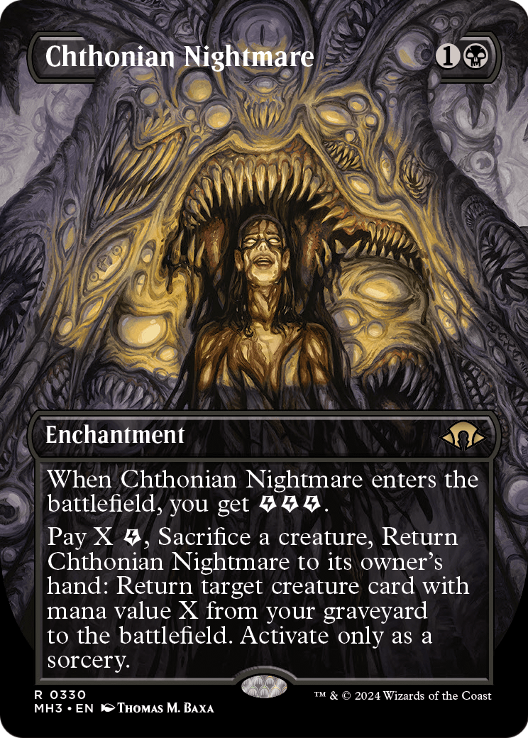 Chthonian Nightmare (Borderless) (MH3-330) - Modern Horizons 3 Foil
