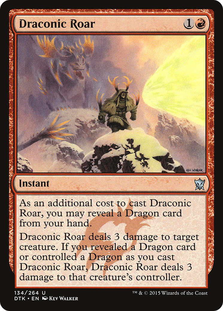 Draconic Roar (DTK-134) - Dragons of Tarkir