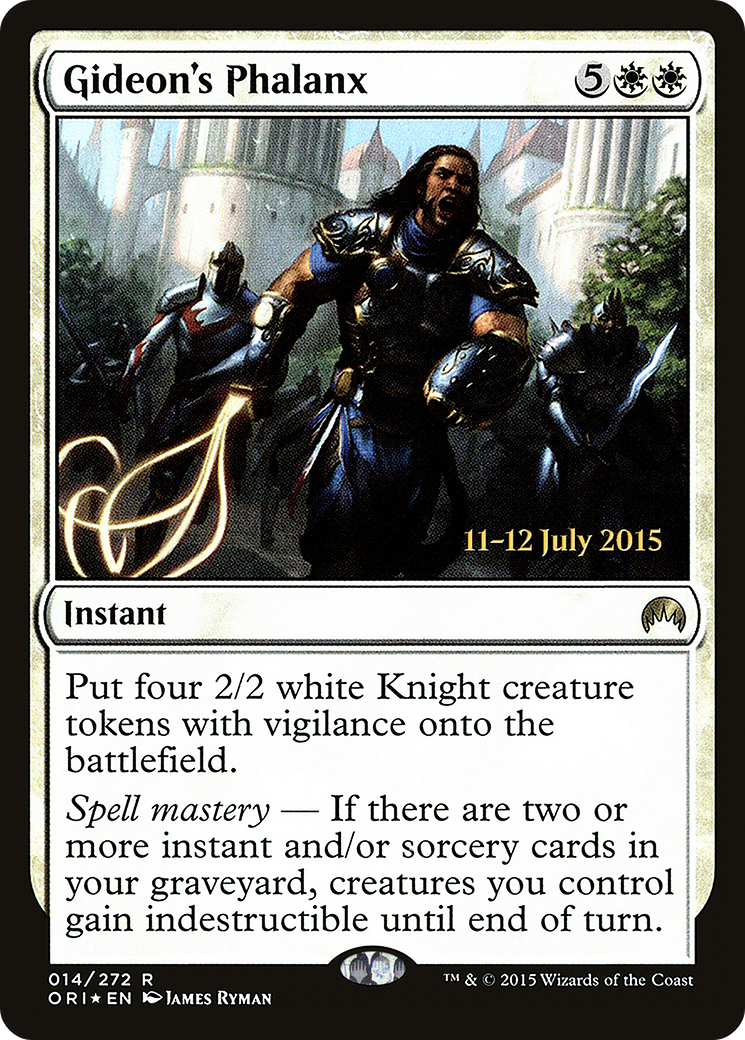 Gideon's Phalanx (PRE-014) - Magic Origins Promos Foil