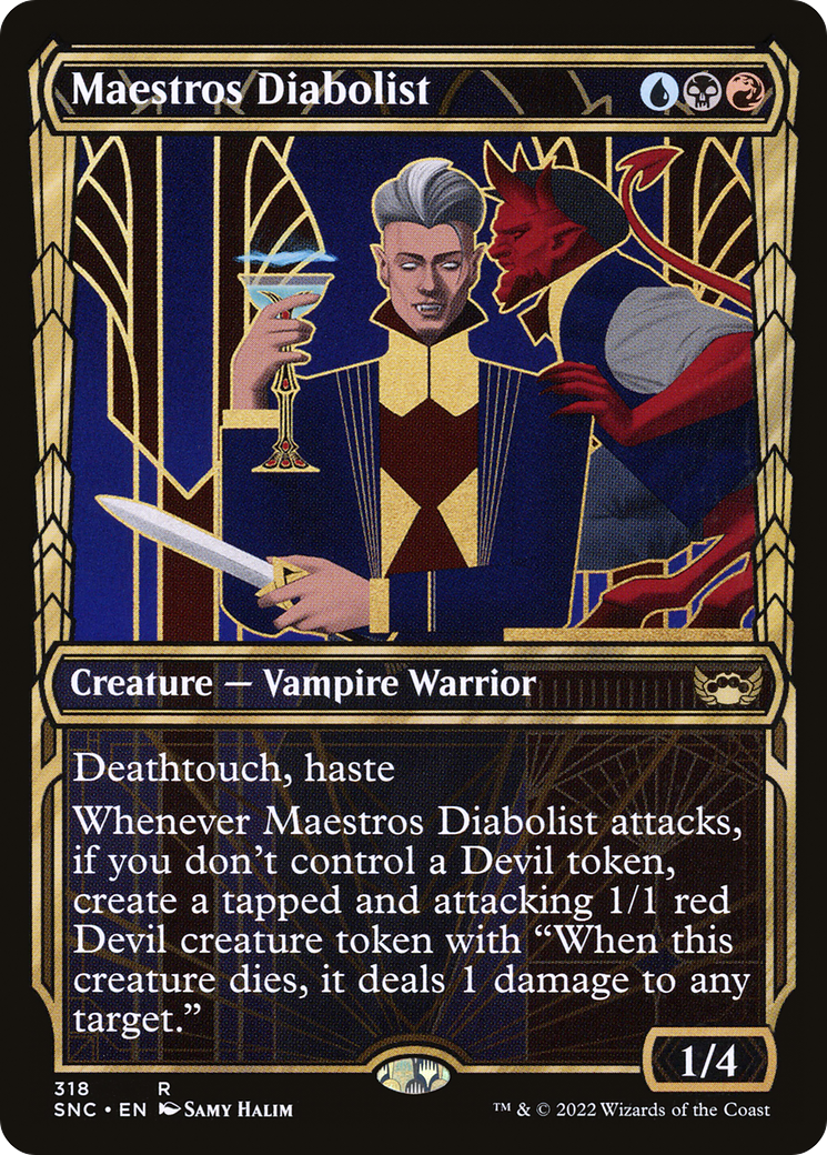 Maestros Diabolist (Showcase) (SNC-318) - Streets of New Capenna: (Showcase)