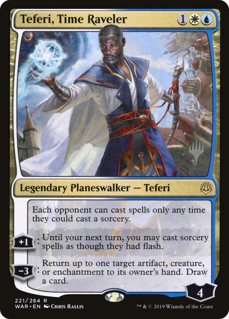 Teferi, Time Raveler (PPELD-221) - War of the Spark Promos
