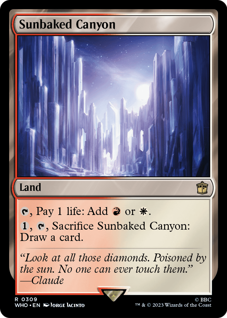 Sunbaked Canyon (WHO-309) - Doctor Who Foil