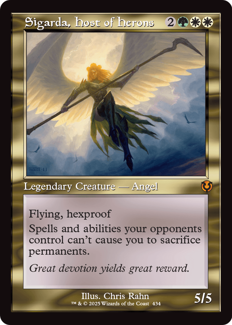 Sigarda, Host of Herons (Retro Frame) (INR-434) - Innistrad Remastered Foil
