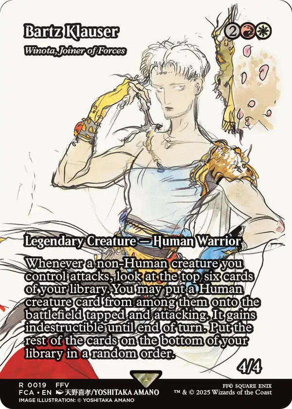 Bartz Klauser - Winota, Joiner of Forces (Showcase) (FCA-019) - FINAL FANTASY: Through the Ages / Bartz Klauser (Borderless)