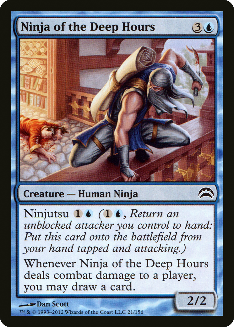 Ninja of the Deep Hours (PC2-021) - Planechase 2012 Foil