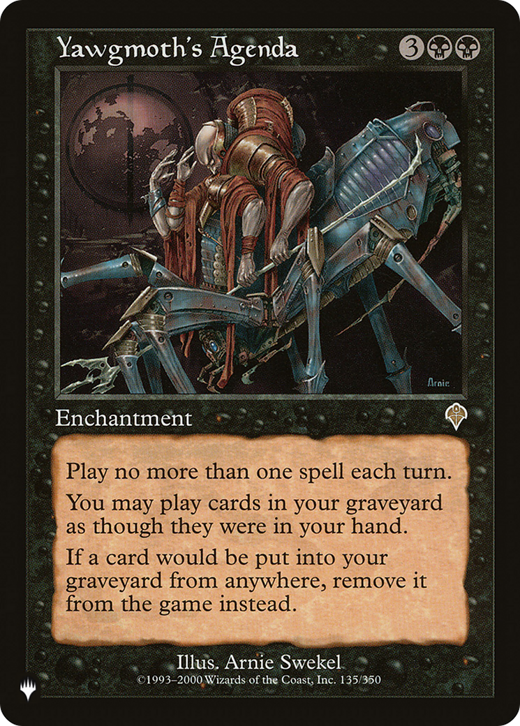 Yawgmoth's Agenda (LIST-135/350) - The List