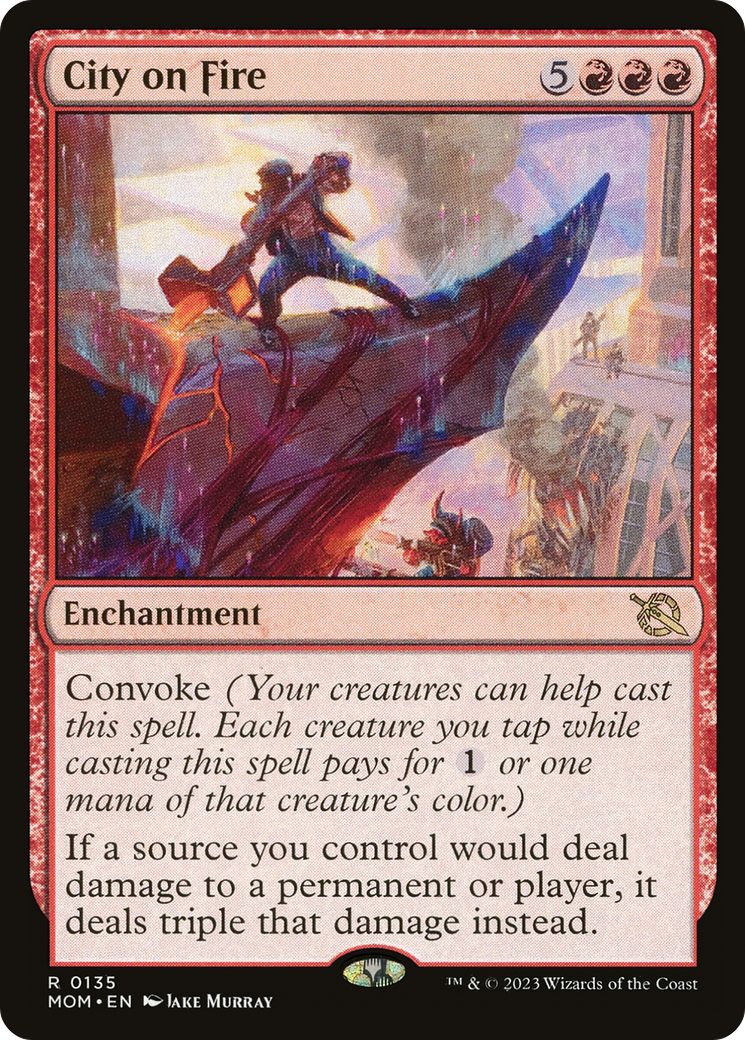 City on Fire (MOM-135) - March of the Machine Foil