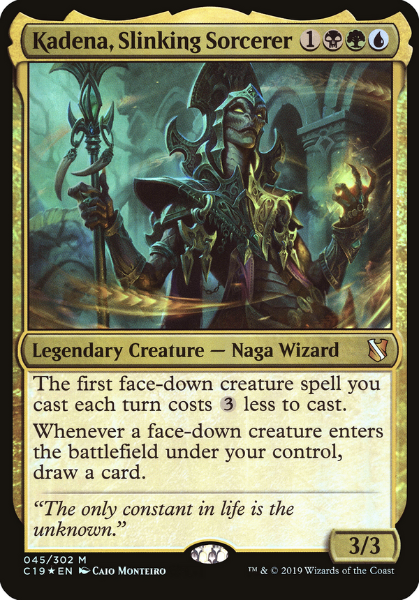 Kadena, Slinking Sorcerer (Commander 2019) (OVER-045) - Commander 2019 Oversized Foil