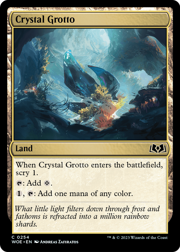 Crystal Grotto (WOE-254) - Wilds of Eldraine