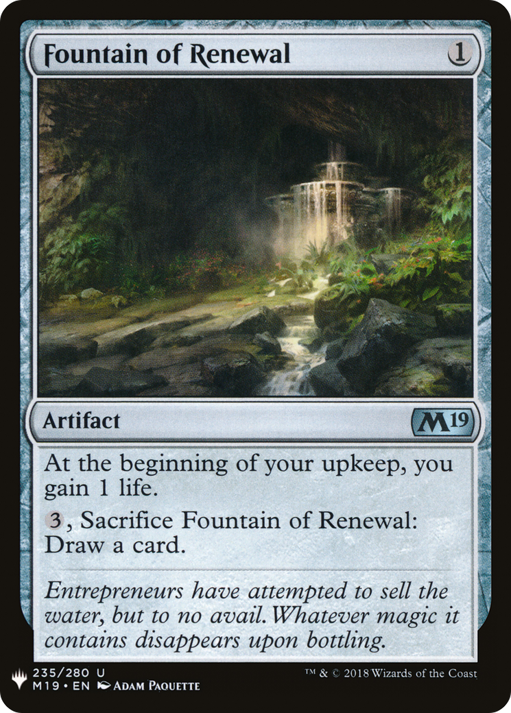 Fountain of Renewal (LIST-235) - The List
