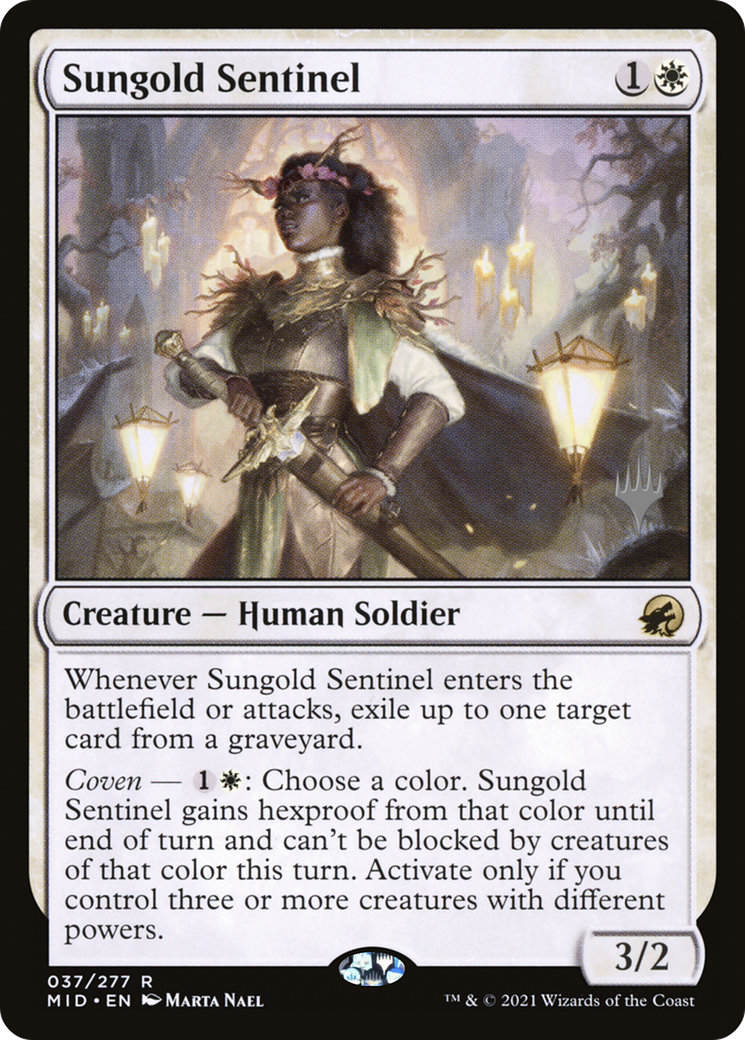 Sungold Sentinel (PPMID-037) - Innistrad: Midnight Hunt Promos Foil