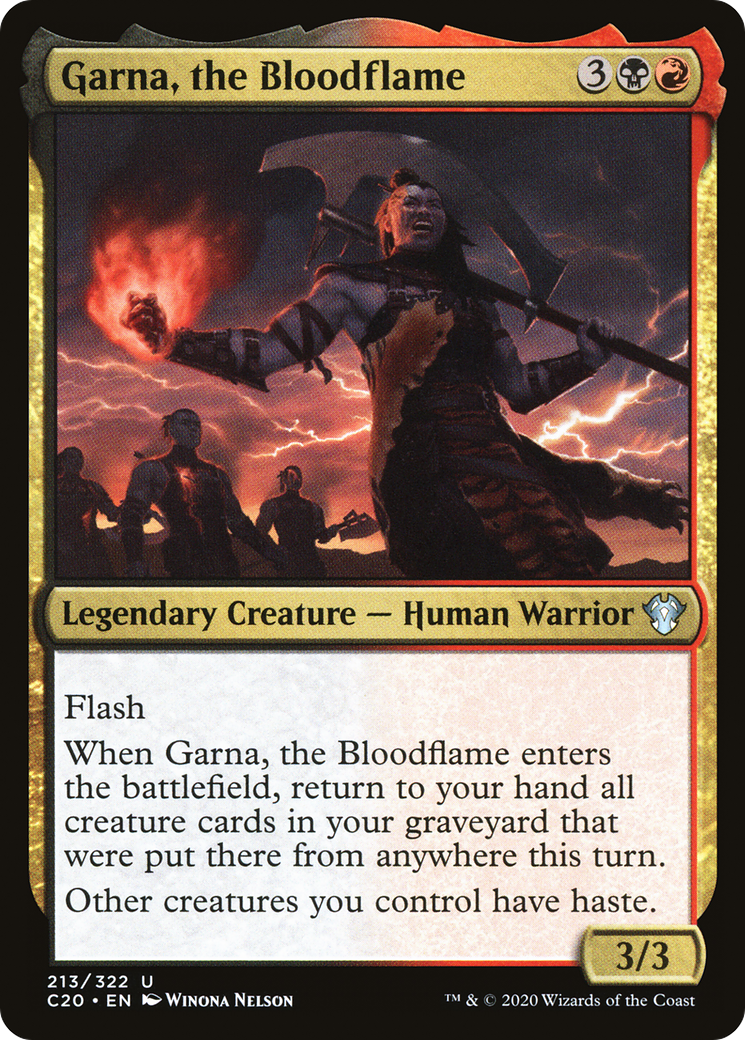 Garna, the Bloodflame (C20-213) - Commander 2020
