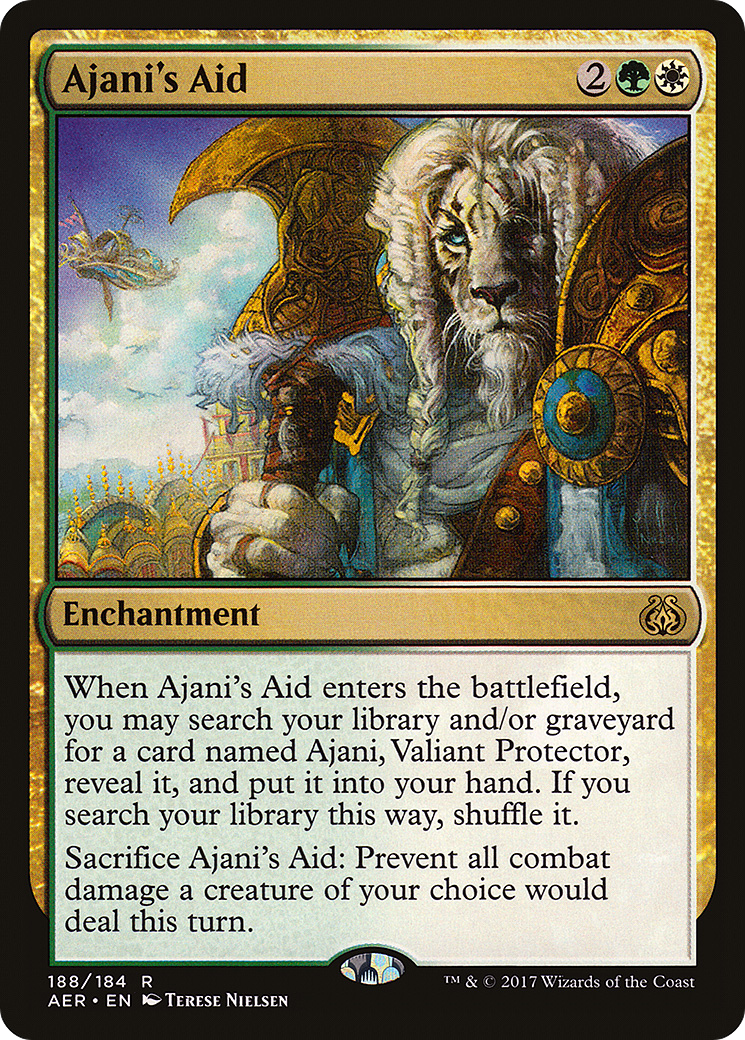 Ajani's Aid (AER-188) - Aether Revolt Foil