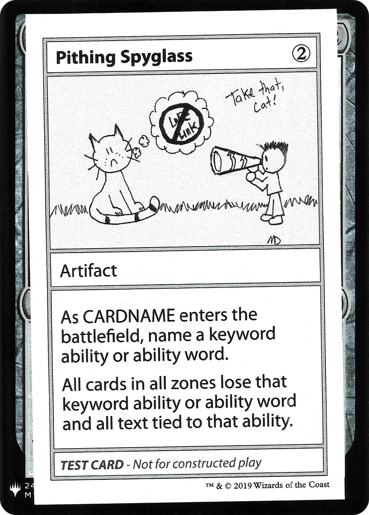 Pithing Spyglass (CMB1-) - Mystery Booster Playtest Cards 2019