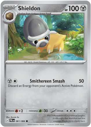 Shieldon 061  - Reverse Holofoil ME05 Pitch Black - Common