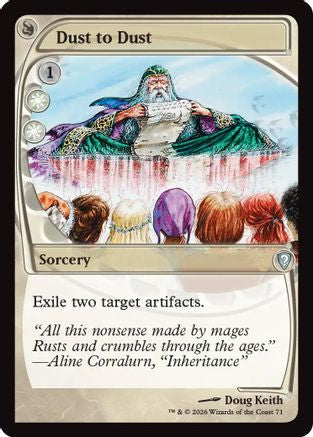 Dust to Dust (Future Sight) (-071) - Mystery Booster Commander Edition