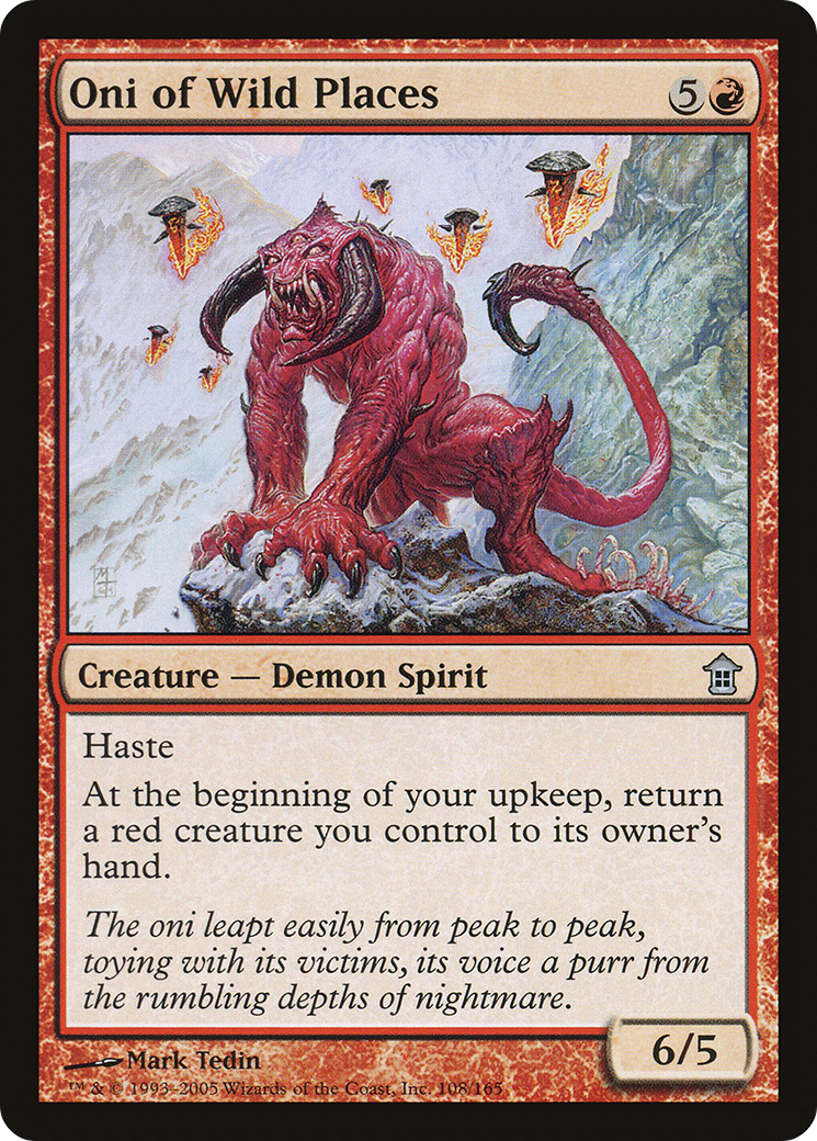 Oni of Wild Places (SOK-108) - Saviors of Kamigawa Foil