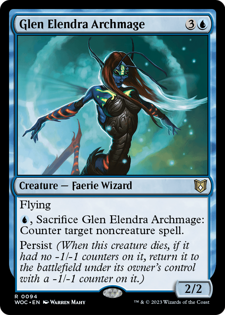 Glen Elendra Archmage (WOC-094) - Wilds of Eldraine Commander
