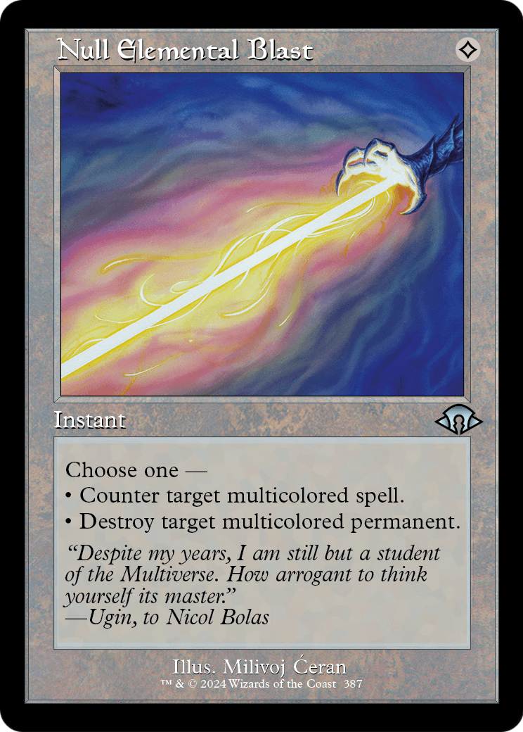 Null Elemental Blast (Retro Frame) (MH3-387) - Modern Horizons 3 Foil
