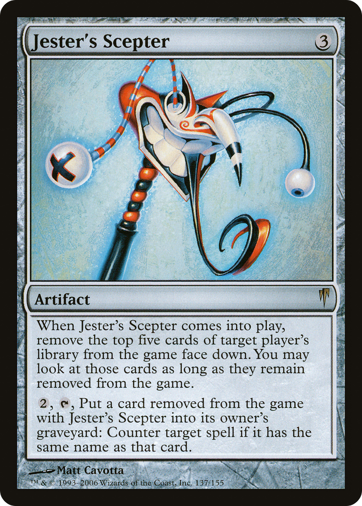 Jester's Scepter (CSP-137) - Coldsnap Foil