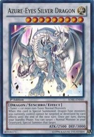 Azure-Eyes Silver Dragon (SDBE-EN040) - Structure Deck: Saga of Blue-Eyes White Dragon 1st Edition